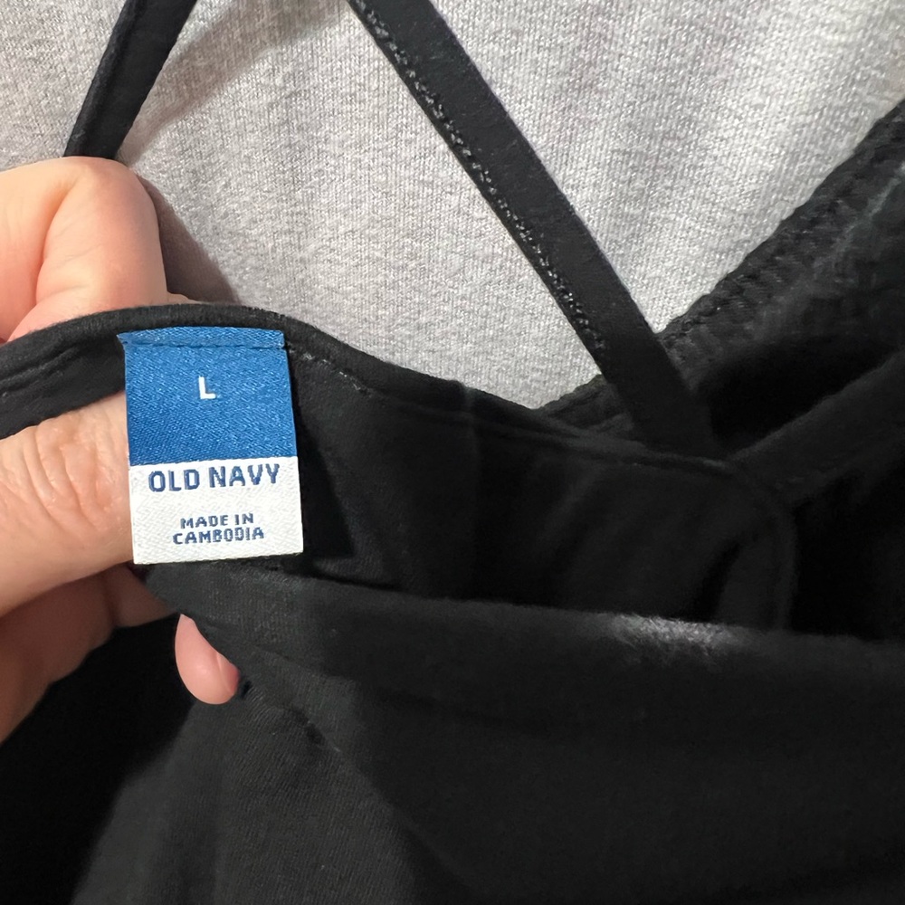 Old Navy tank dress size large black
Length 36” 
Chest 16” - Picture 3 of 4